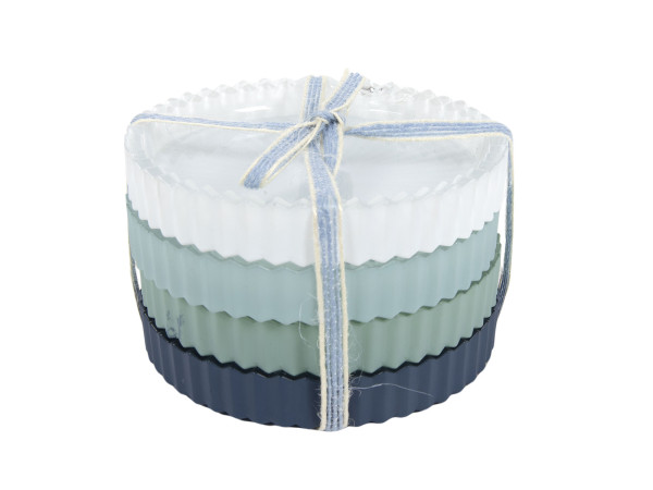 Untersetzer-Set LINES in mehrfarbig aus Glas