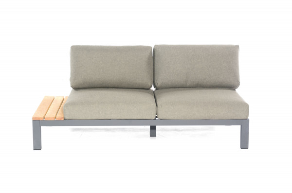 Loungeelement EQUILA in grau aus Aluminium