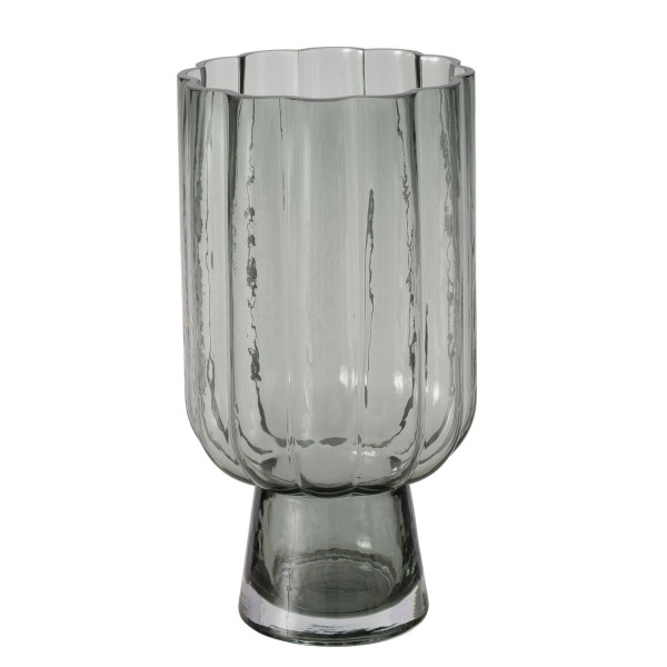 Vase SHADE in grau aus Glas
