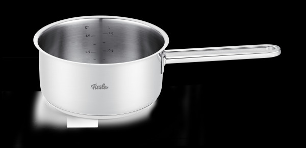 Stielkasserolle Viseo Pro in silberfarben aus Metall