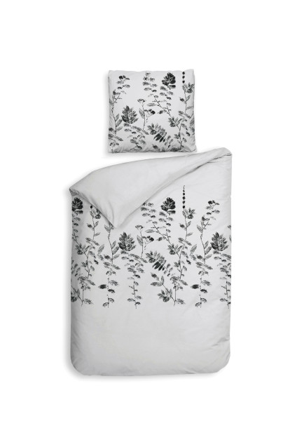 Bettwäsche ROCCO in grau aus Baumwolle