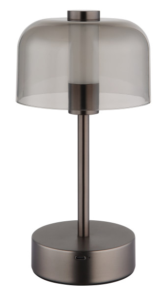 Tischleuchte SKYLER in schwarz aus Metall