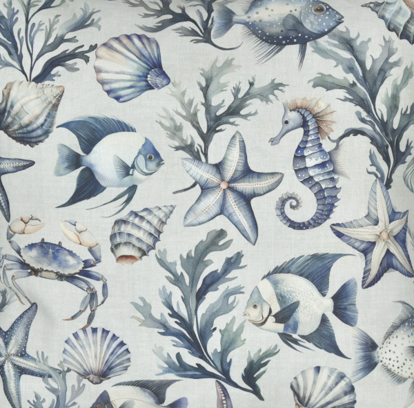 Tischläufer FISCHERHAFEN in denim aus Baumwolle