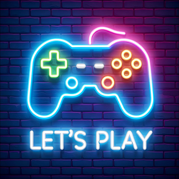 Glasbild NEON CONTROLLER IV in mehrfarbig aus Glas