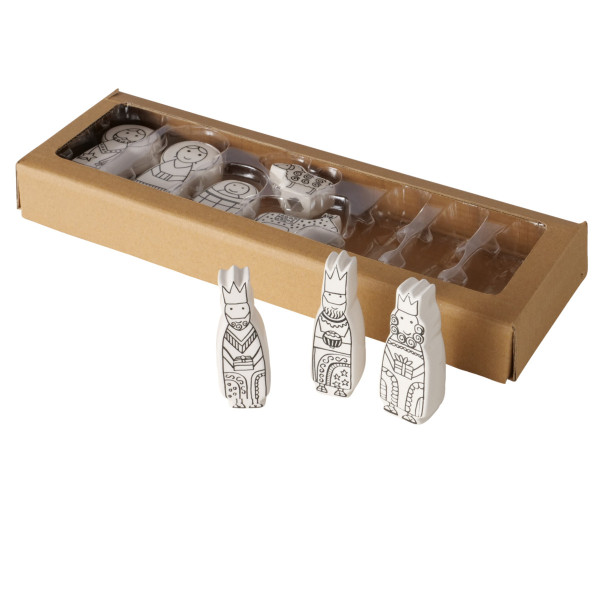 Krippen-Set BETHLEHEM in weiß aus Dolomit