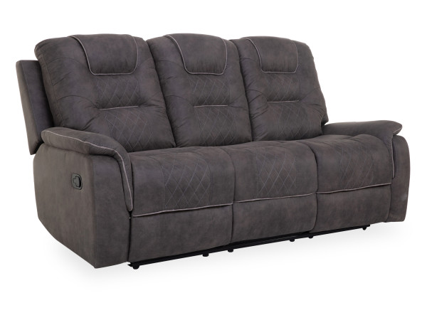 Polstersofa HARPER HONGKONG in grau aus Stoff