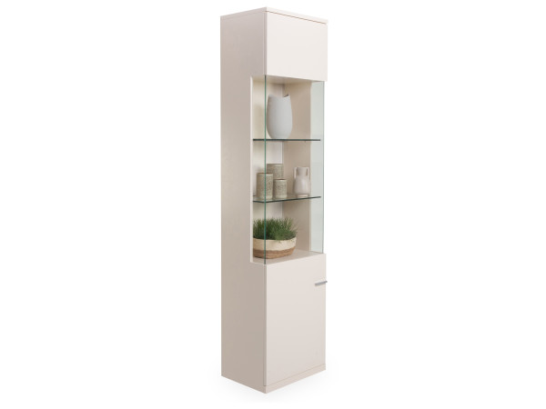 Vitrine ARENA ARCONA in creme aus Lack