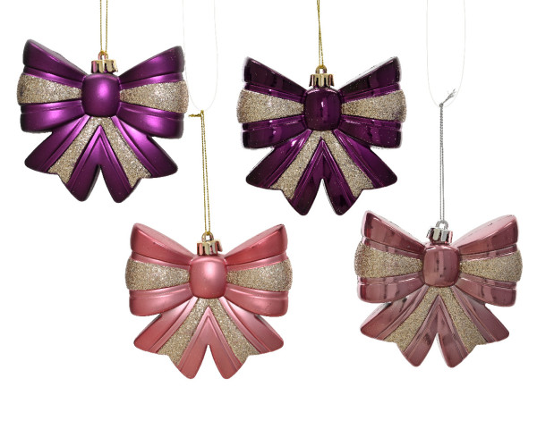 Christbaumschmuck Hänger RIBBON in mehrfarbig aus Kunststoff