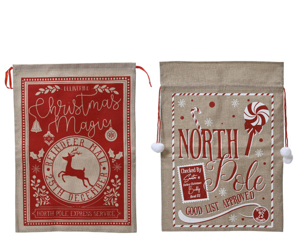 Geschenktasche in beige aus Polyester