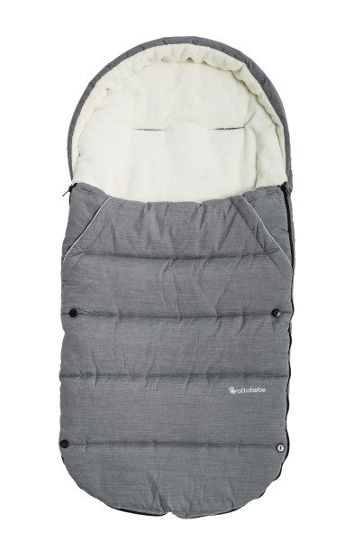 Winterfußsack ALPIN in grau aus Polyester