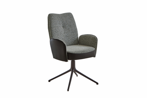 Polsterstuhl STUDIO-LINE in  platingrau, graphit