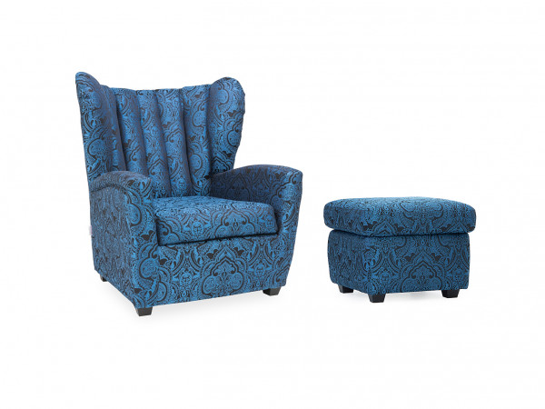 Sessel + Hocker Gwendolin