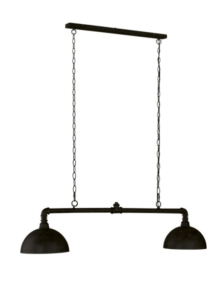 Pendelleuchte LEITUNG in schwarz aus Metall