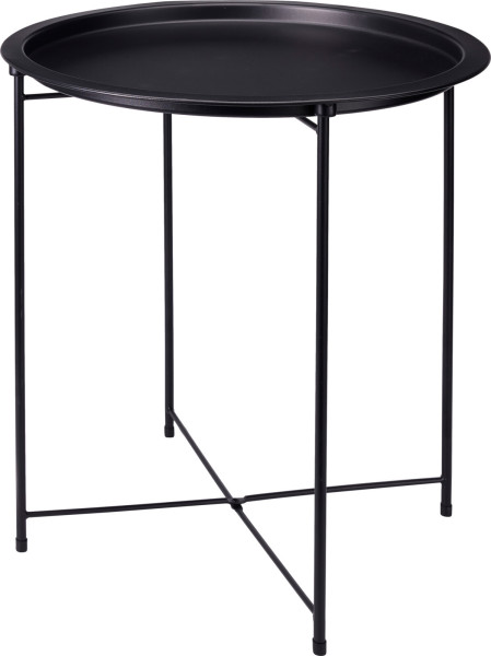 Beistelltisch NOAH schwarz in schwarz aus Eisen