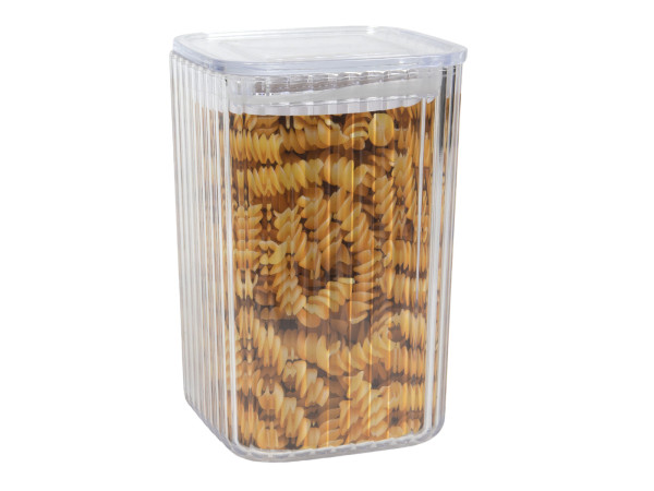 Vorratsdose LINIEN eckig in transparent aus Kunststoff