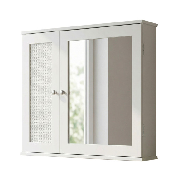 Spiegelschrank in weiß aus MDF