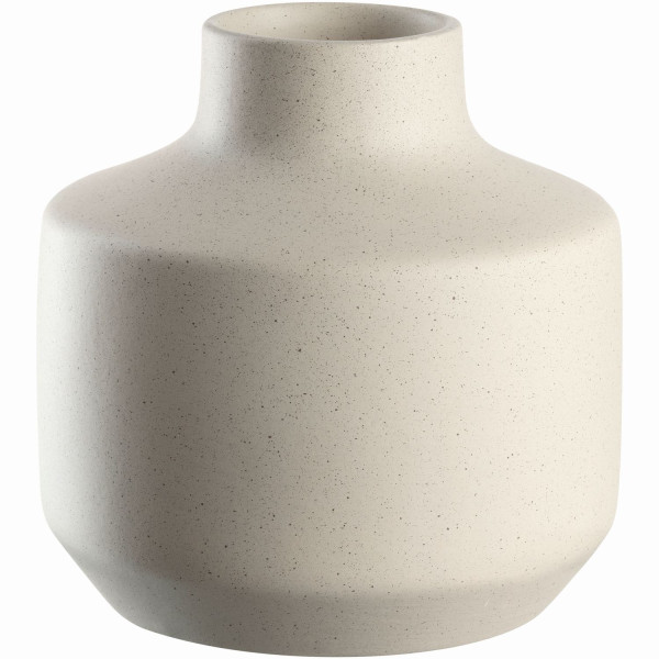 Vase LEONARDO MILANO in creme aus Keramik