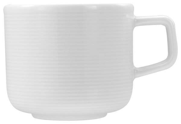 Kaffeeobertasse SESSION in weiß aus Porzellan