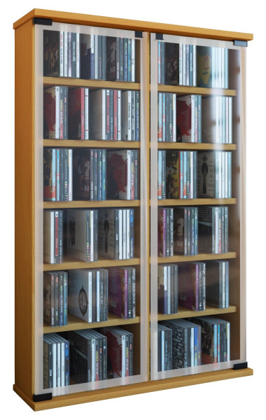 CD/DVD Möbel Galerie in  buche aus Folie