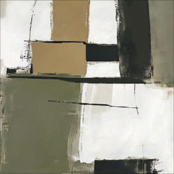 Aludibondbild ABSTRACT PATTERN in mehrfarbig aus Metall