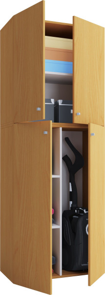 Putzschrank LONA in buche aus Folie