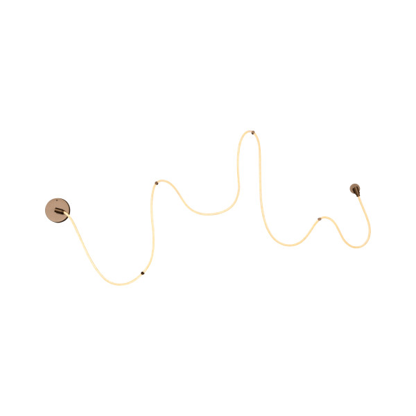 Wandleuchte JANDERIN in champagner aus Aluminium