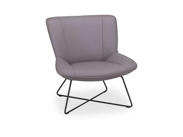 Sessel ROLF BENZ 383 in schwarz aus Leder