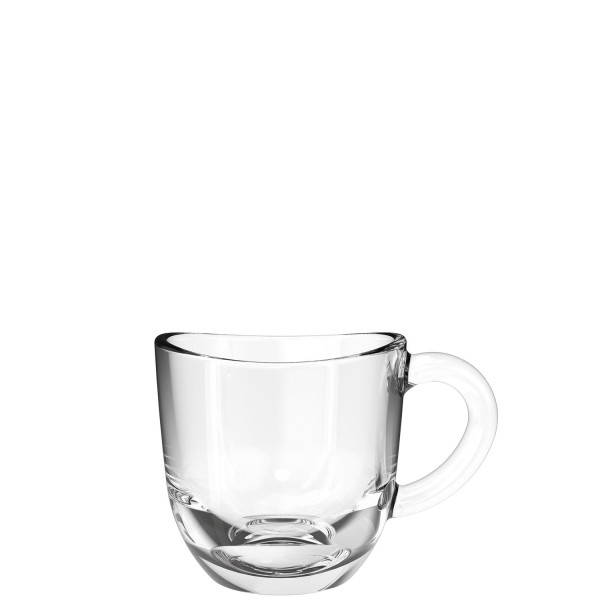 Espressotasse LEONARDO NAPOLI in klar aus Glas