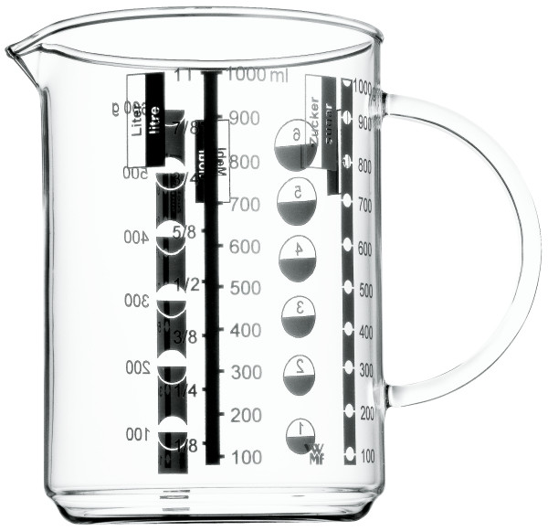 Messbecher WMF in transparent aus Glas