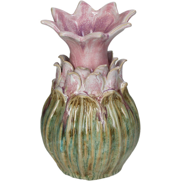 Vase PINK in pink aus Steingut