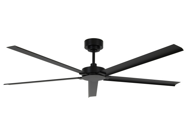 Deckenventilator MONZA in schwarz aus Aluminium