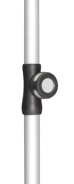 Unterrohr doppler in silberfarben aus Metall
