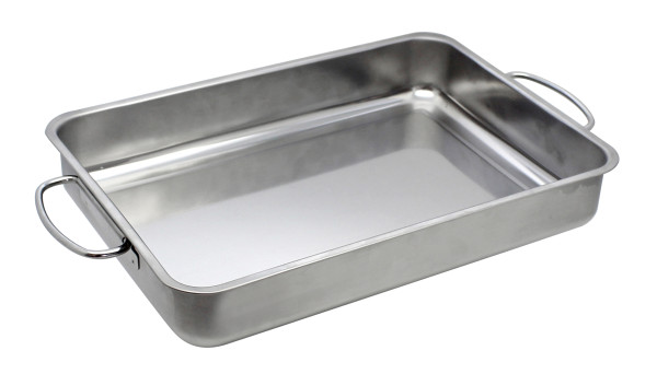 Auflaufform ELO 34 cm in silberfarben aus Edelstahl