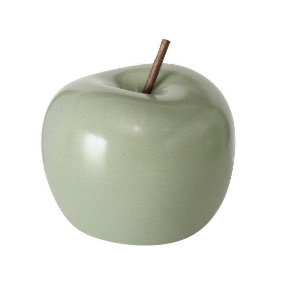 Apfel MILANI in grün aus Steingut