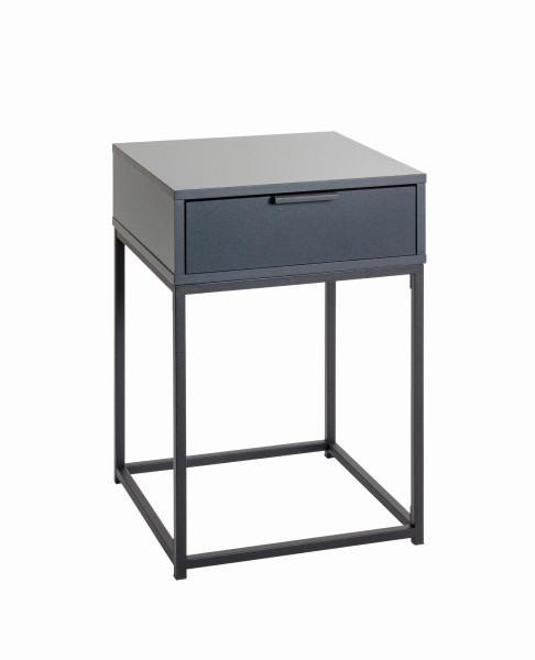 Konsole in anthrazit aus Materialmix