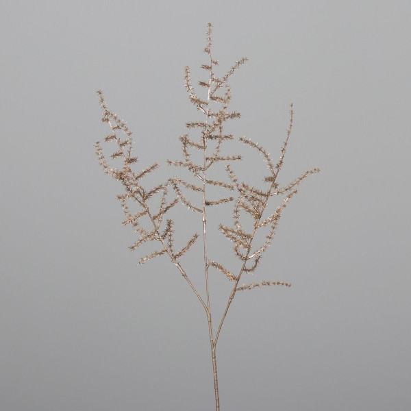 Kunstpflanze Farnzweig in goldfarben aus Kunststoff