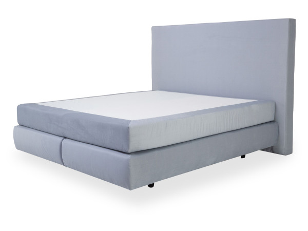 Boxspringbett bassetti SALERNO in hellblau aus Stoff