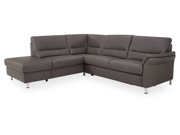 Polsterecke SYSTEMPOLSTER DAKOTA in grey aus Leder