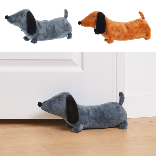 Türstopper DACKEL in mehrfarbig aus Materialmix