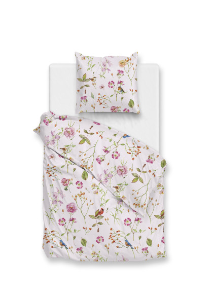 Bettwäsche ZITA in pink aus Baumwolle