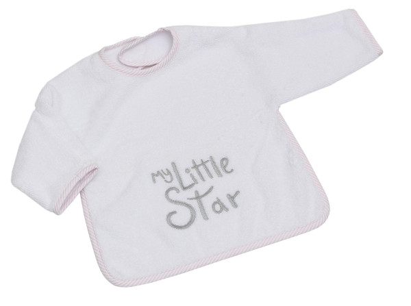 Ärmellätzchen MY LITTLE STAR in rosa aus Stoff