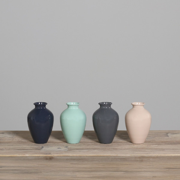 Vase in mehrfarbig aus Metall