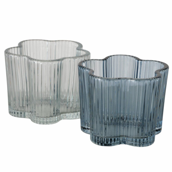 Teelichthalter FIONA in mehrfarbig aus Glas