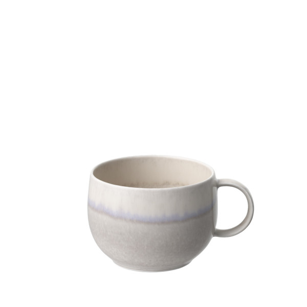 Kaffeeobertasse PERLEMOR SAND in beige aus Porzellan