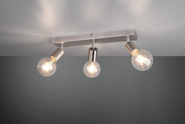 Wand-/Deckenspot VANNES in silberfarben aus Metall