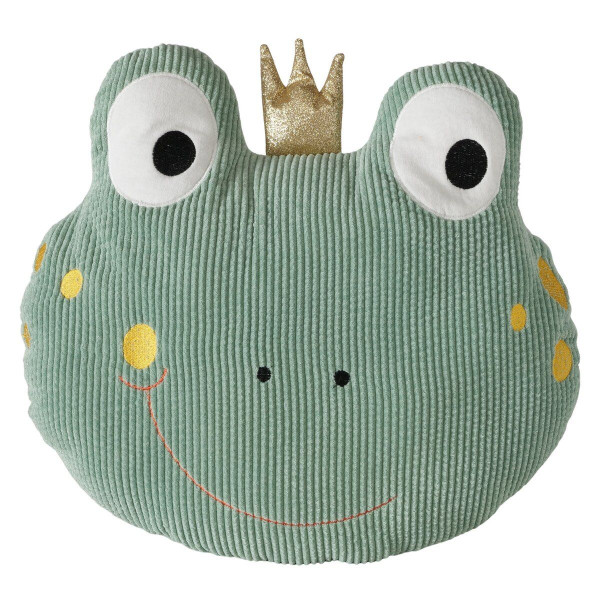 Kissen FROGGY in grün aus Polyester