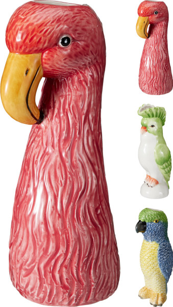 Vase BIRD in mehrfarbig aus Dolomit