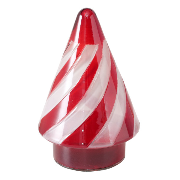 Aufsteller Baum SUGIS in weiß/rot aus Glas