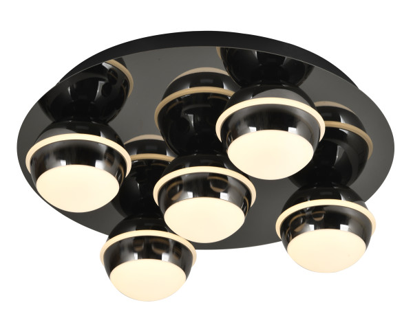 Pendelleuchte BIARRITZ in schwarz aus Metall