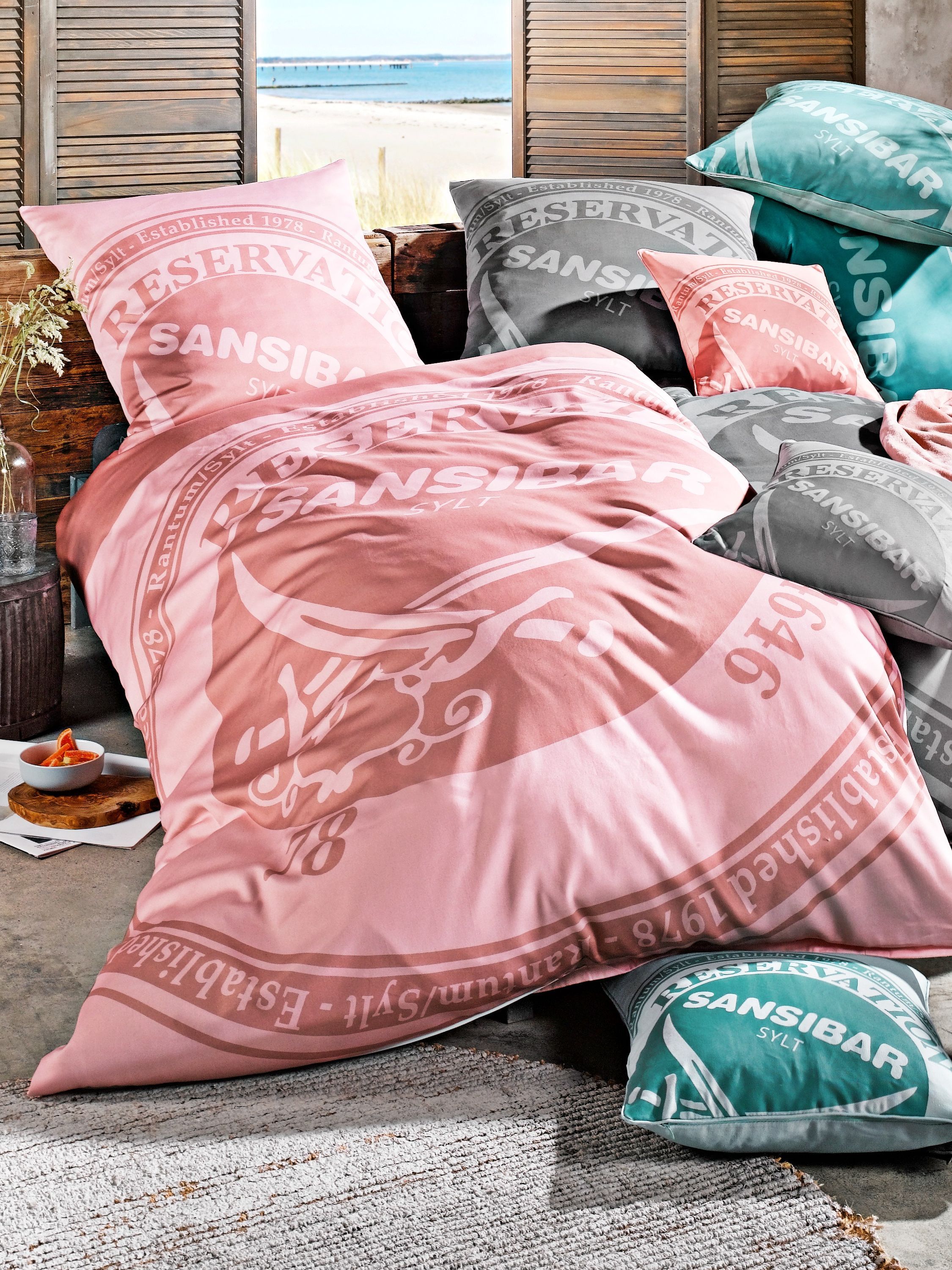 Bettwäsche Satin SANSIBAR Bettwäsche Schlafzimmer Räume Alles